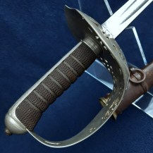 British Boer War Patent Solid Hilt Sword, Lt Claud DArcy Cayley, Middlesex Regt 4